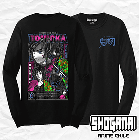KNY21 Giyu Tomioka - Kimetsu No Yaiba / Polera manga larga
