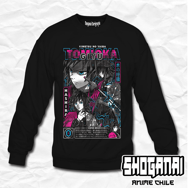 KNY21 OP2 Giyu Tomioka - Kimetsu No Yaiba / Crewneck - Poleron Polo 1