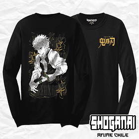 KNY22 Sanemi Shinazugawa - Kimetsu No Yaiba / Polera manga larga