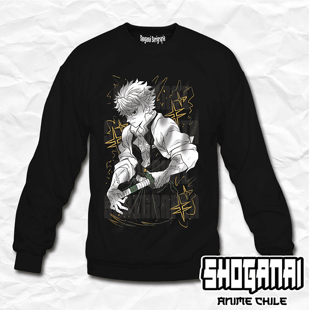 KNY22 Sanemi Shinazugawa - Kimetsu No Yaiba / Crewneck - Poleron Polo 1