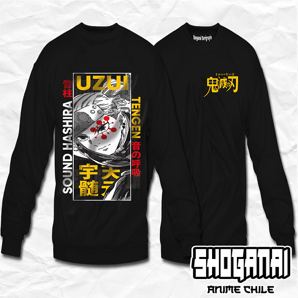 KNY23 Tengen Uzui - Kimetsu No Yaiba / Crewneck - Poleron Polo 1