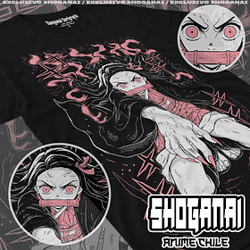 KNY25 Nezuko Kamado - Kimetsu No Yaiba / Polera manga corta