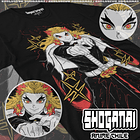 KNY26 Kyojuro Rengoku - Kimetsu No Yaiba / Polera manga corta 1