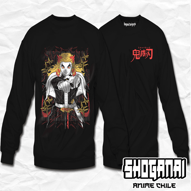 KNY26 Kyojuro Rengoku - Kimetsu No Yaiba / Crewneck - Poleron Polo 1