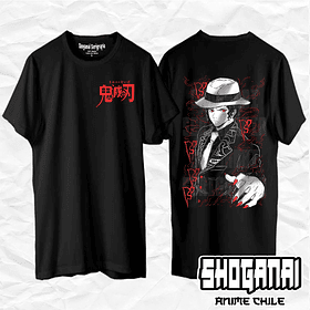 KNY27 Muzan Kibutsuji - Kimetsu No Yaiba / Polera manga corta