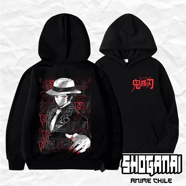 KNY27 Muzan Kibutsuji - Kimetsu No Yaiba / Hoddie - Poleron Canguro 1