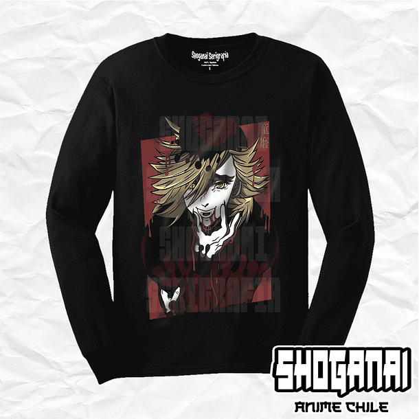 KNY30 Doma - Kimetsu No Yaiba / Polera manga larga 1