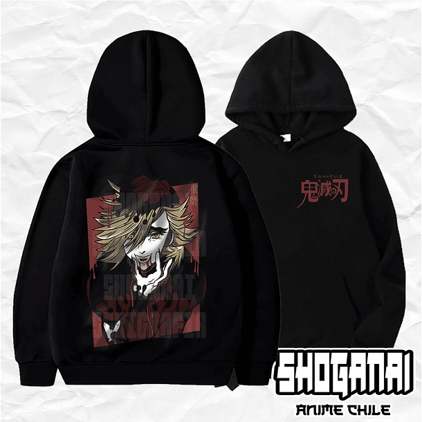 KNY30 Doma - Kimetsu No Yaiba / Hoddie - Poleron Canguro 1