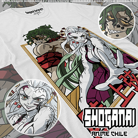 KNY31 Daki y Gyutaro - Kimetsu No Yaiba / Polera manga corta