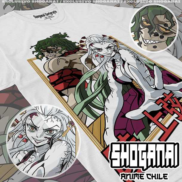 KNY31 Daki y Gyutaro - Kimetsu No Yaiba / Polera manga corta 1
