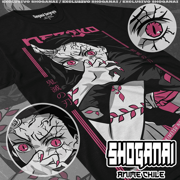 KNY32 Nezuko Kamado - Kimetsu No Yaiba / Polera manga corta 1