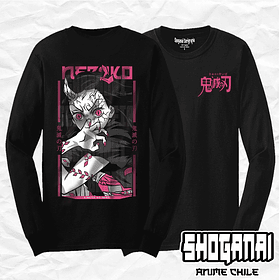 KNY32 Nezuko Kamado - Kimetsu No Yaiba / Polera manga larga