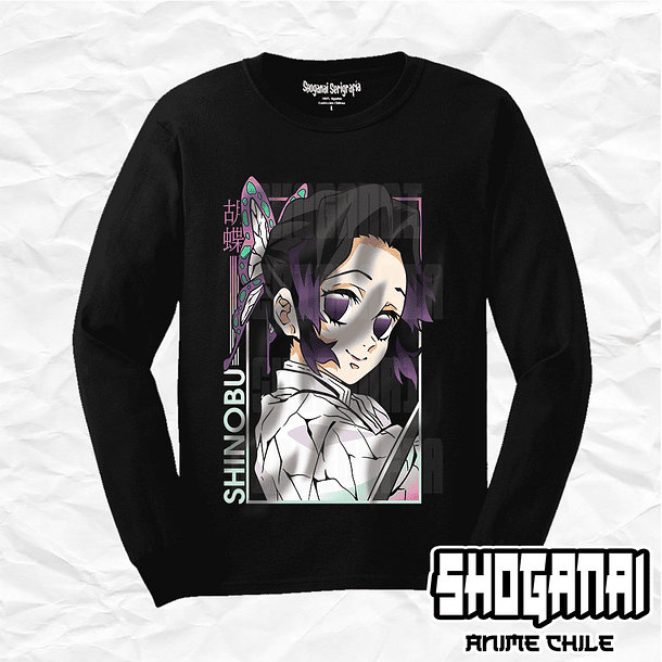 KNY33 Shinobu Kocho - Kimetsu No Yaiba / Polera manga larga 1