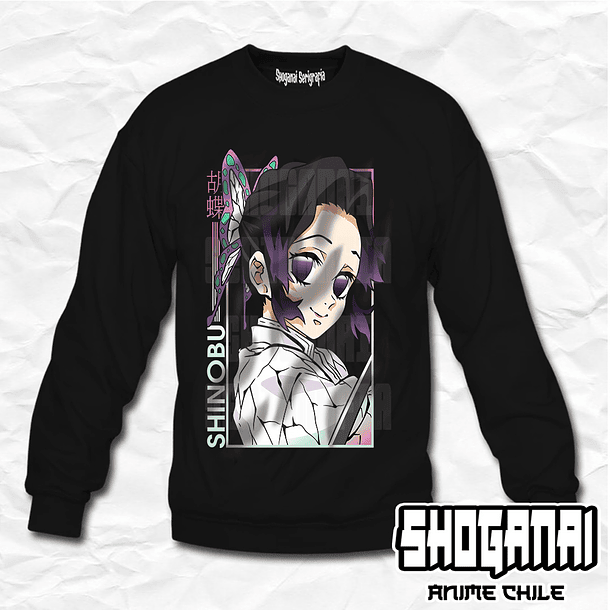 KNY33 Shinobu Kocho - Kimetsu No Yaiba / Crewneck - Poleron Polo 1