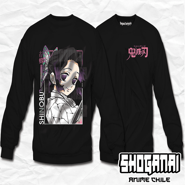 KNY33 Shinobu Kocho - Kimetsu No Yaiba / Crewneck - Poleron Polo 1