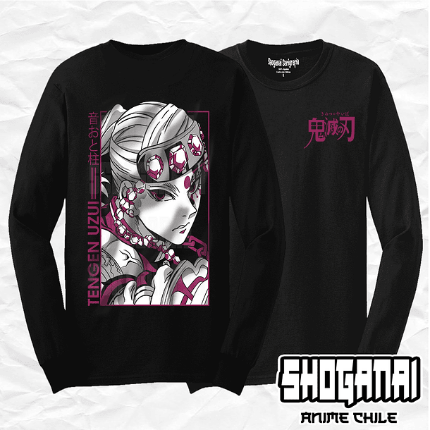 KNY34 Tengen Uzui - Kimetsu No Yaiba / Polera manga larga 1