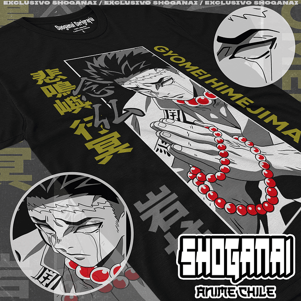 KNY35 Gyomei Himejima - Kimetsu No Yaiba / Polera manga corta 1