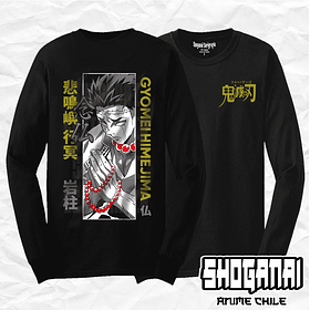 KNY35 Gyomei Himejima - Kimetsu No Yaiba / Polera manga larga