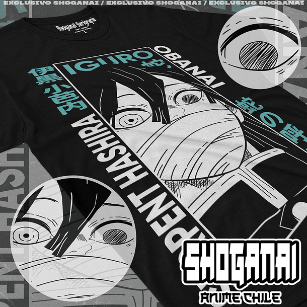 KNY36 Obanai Iguro - Kimetsu No Yaiba / Polera manga corta 1