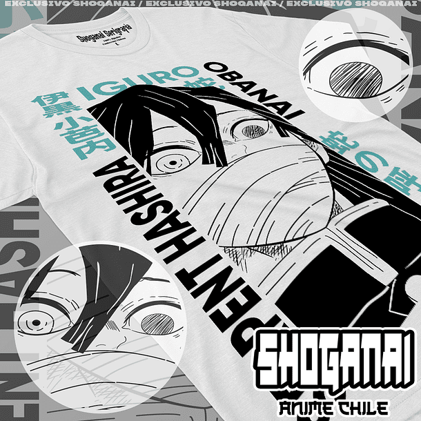 KNY36 Obanai Iguro - Kimetsu No Yaiba / Polera manga corta 1