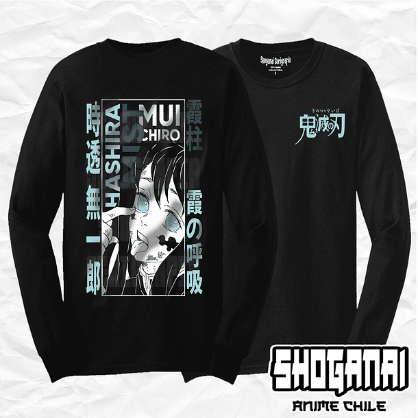 KNY38 Muichiro Tokito - Kimetsu No Yaiba / Polera manga larga 1