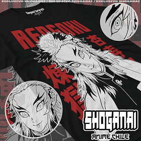 KNY39 Kyojuro Rengoku - Kimetsu No Yaiba / Polera manga corta