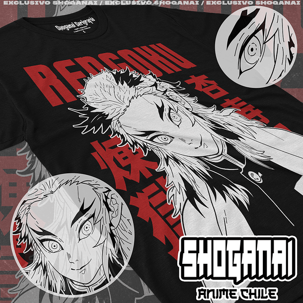 KNY39 Kyojuro Rengoku - Kimetsu No Yaiba / Polera manga corta 1