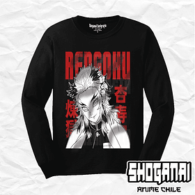 KNY39 Kyojuro Rengoku - Kimetsu No Yaiba / Polera manga larga