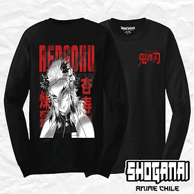 KNY39 Kyojuro Rengoku - Kimetsu No Yaiba / Polera manga larga