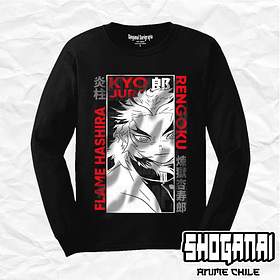 KNY40 Kyojuro Rengoku - Kimetsu No Yaiba / Polera manga larga