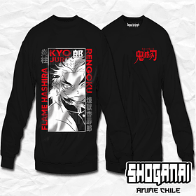 KNY40 Kyojuro Rengoku - Kimetsu No Yaiba / Crewneck - Poleron Polo
