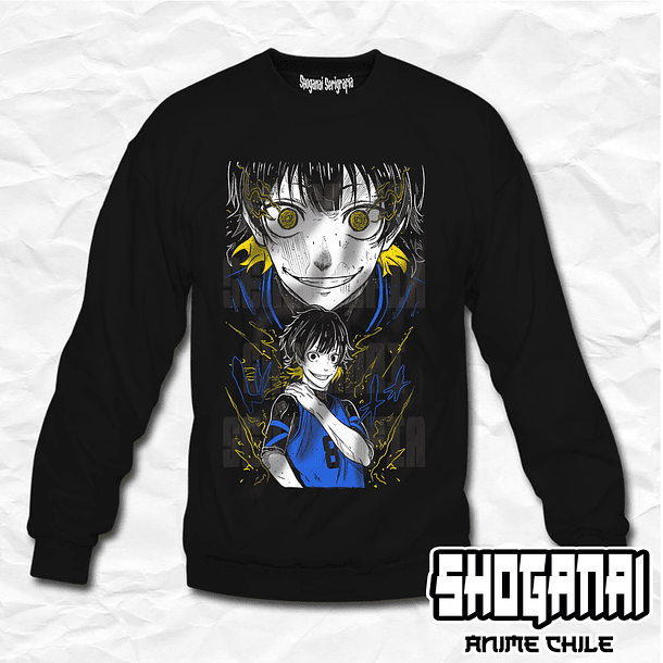 BL02 Meguru Bachira - Blue Lock / Crewneck - Poleron Polo 1