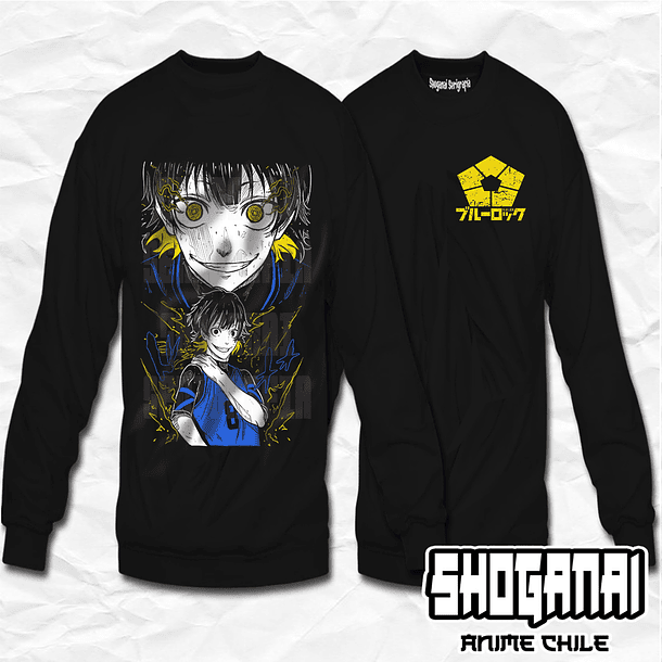 BL02 Meguru Bachira - Blue Lock / Crewneck - Poleron Polo 1