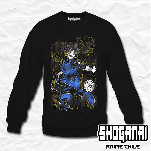 BL04 Meguru Bachira - Blue Lock / Crewneck - Poleron Polo 1