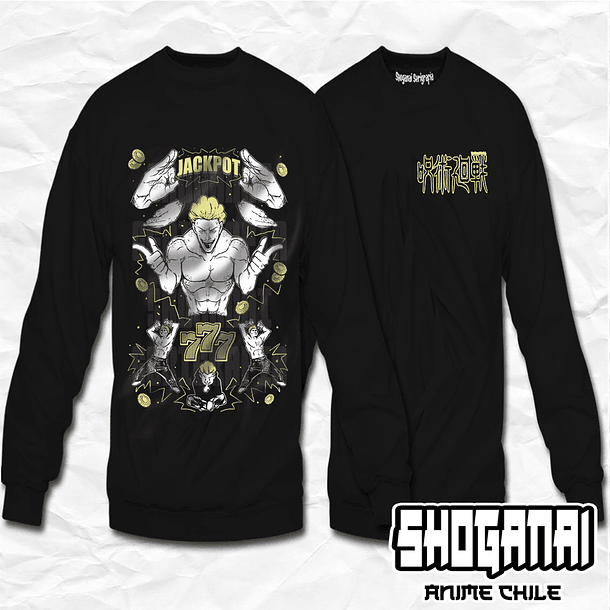 JJK70 Kinji Hakari - Jujutsu Kaisen / Crewneck - Poleron Polo 1