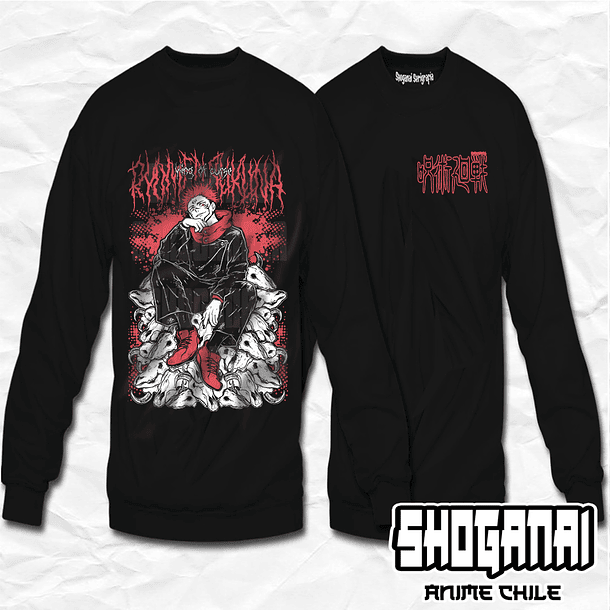 JJK75 Itadori X Sukuna - Jujutsu Kaisen / Crewneck - Poleron Polo 1