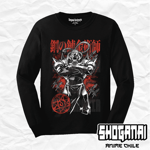 FMA15 Alphonse Elric - Fullmetal Alchemist / Polera manga larga 1