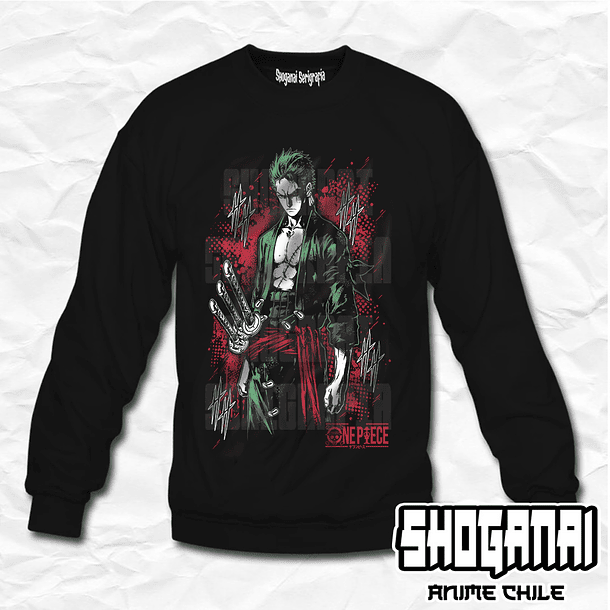 OP63 Roronoa Zoro - One Piece / Crewneck - Poleron Polo 1