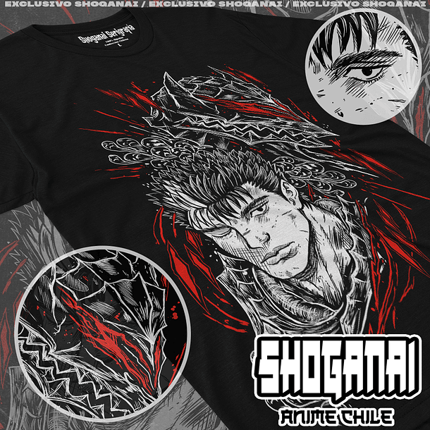 BRK01 Guts - Berserk / Polera manga corta 1