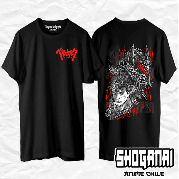 BRK01 Guts - Berserk / Polera manga corta 1