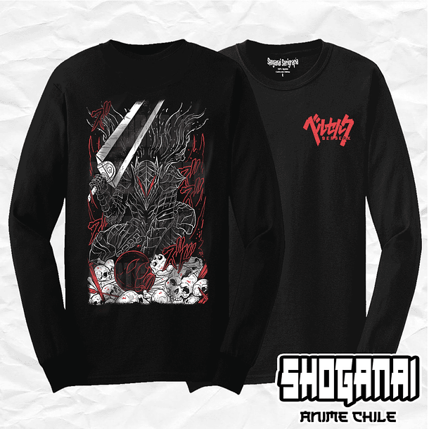 BRK02 Guts - Berserk / Polera manga larga 1