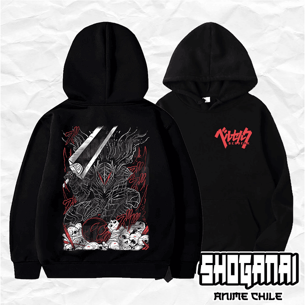 BRK02 Guts - Berserk / Hoddie - Poleron Canguro 1