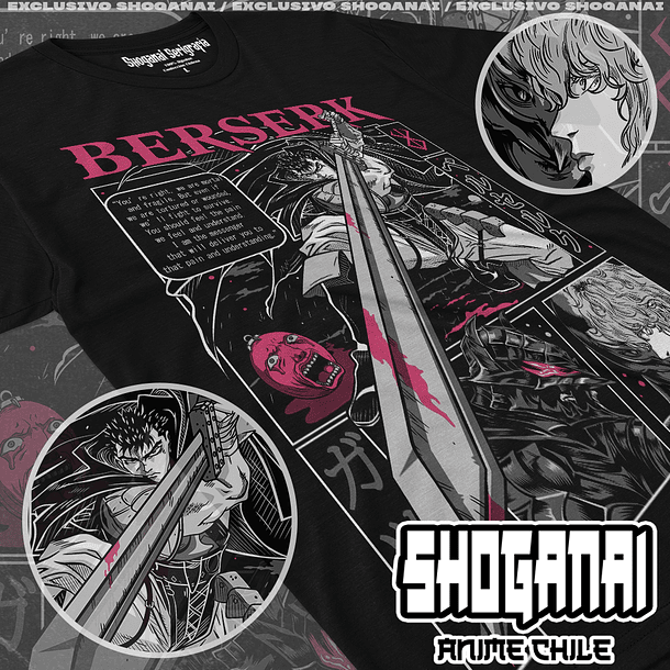 BRK03 Guts y Griffith - Berserk / Polera manga corta 1