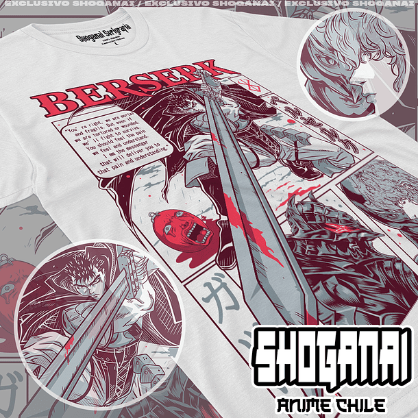 BRK03 Guts y Griffith - Berserk / Polera manga corta 1