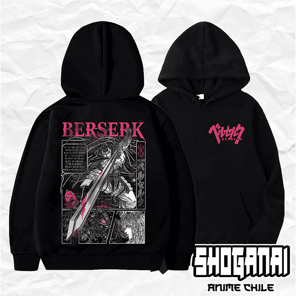 BRK03 Guts y Griffith - Berserk / Hoddie - Poleron Canguro 1