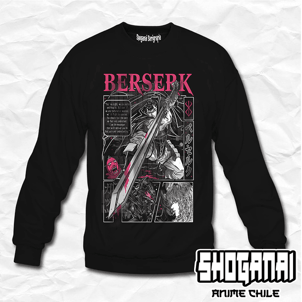 BRK03 Guts y Griffith - Berserk / Crewneck - Poleron Polo 1