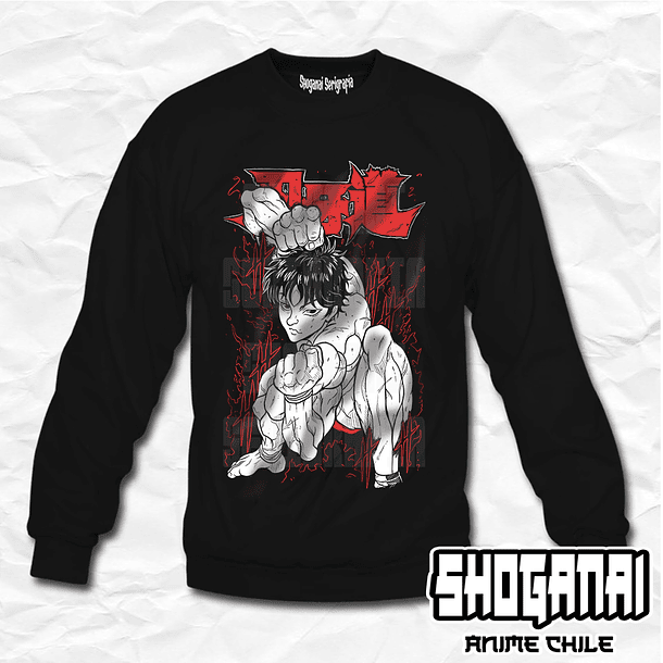 BAKI01 Baki Hanma - Baki / Crewneck - Poleron Polo 1