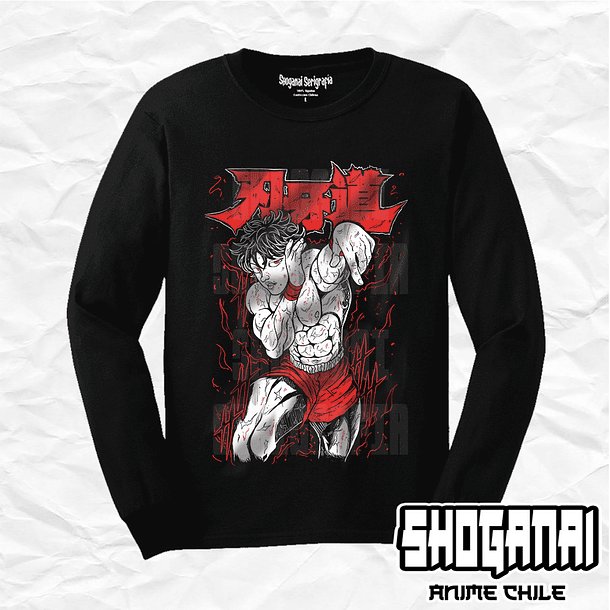 BAKI03 Baki Hanma - Baki / Polera manga larga 1