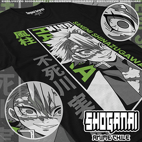 KNY41 Sanemi Shinazugawa - Kimetsu No Yaiba / Polera manga corta
