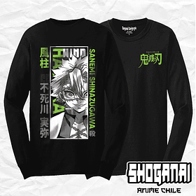 KNY41 Sanemi Shinazugawa - Kimetsu No Yaiba / Polera manga larga
